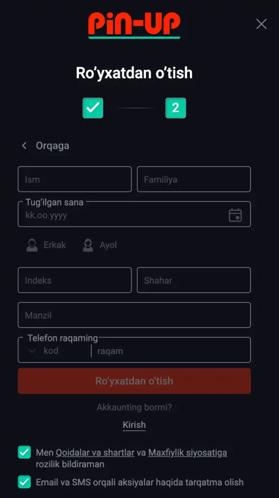 sign up for betting in Uzbekistan